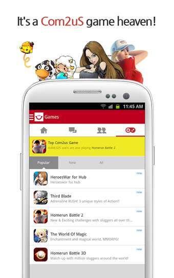 Com2uS Hub(游戲社交平臺(tái)) v1.2.2 安卓版 1