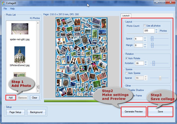 照片拼貼工具(CollageIt) v1.9.4 免費英文版 0
