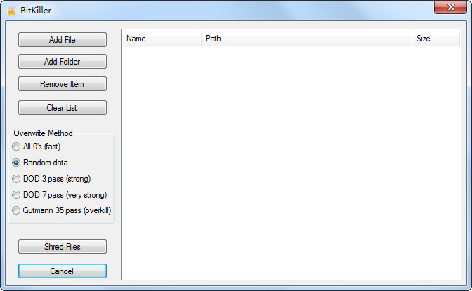 文件粉碎機(BitKiller) v1.3 綠色版 0