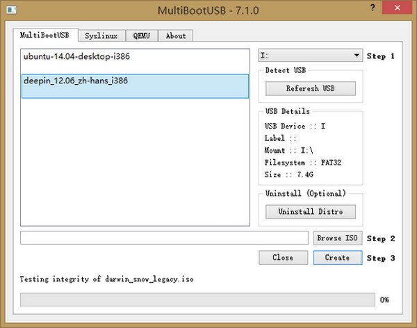 U盤啟動(dòng)Linux工具(MultiBootUSB) v7.2 官方版 0
