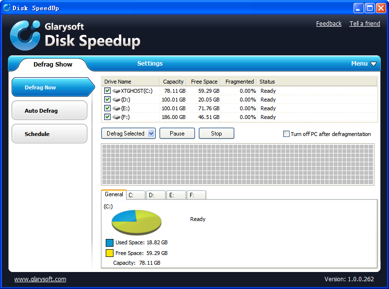 磁盤碎片整理優(yōu)化(Disk SpeedUp) v1.0.0.262 漢化純凈安裝版 0