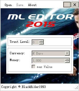 實(shí)況足球2015ML資金修改器 V1.0 綠色版 0