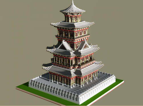 Minecraft我的世界空留閣地圖存檔 綠色版  0