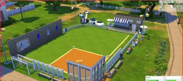 模擬人生4(The Sims4)麥肯內(nèi)斯小型棒球場MOD v1.0 綠色版 0