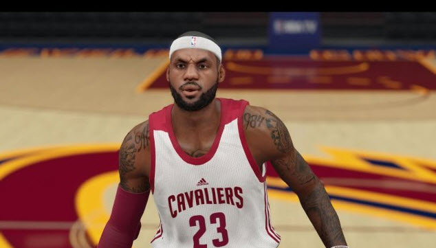 NBA2K15詹姆斯高清面補0