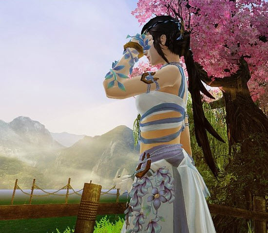 古劍奇譚2阿阮蔚藍(lán)衣服mod 綠色版 0