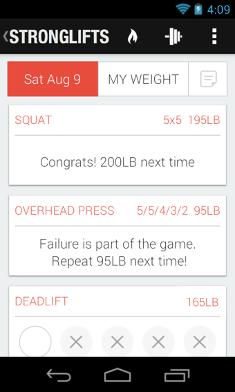 增肌鍛煉(StrongLifts 5x5 Workout) v1.9.4 安卓版 0
