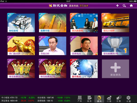 聯(lián)訊證券聯(lián)訊金融ipad版 v4.00.00 蘋果ios版 0