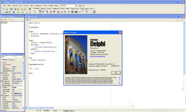 delphi程序開發(fā)工具 v7.0 官方中文漢化版 0