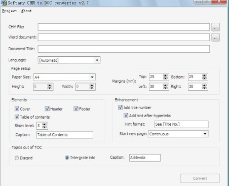 chm轉(zhuǎn)doc(softany chm to doc converter) v3.0 綠色版 0