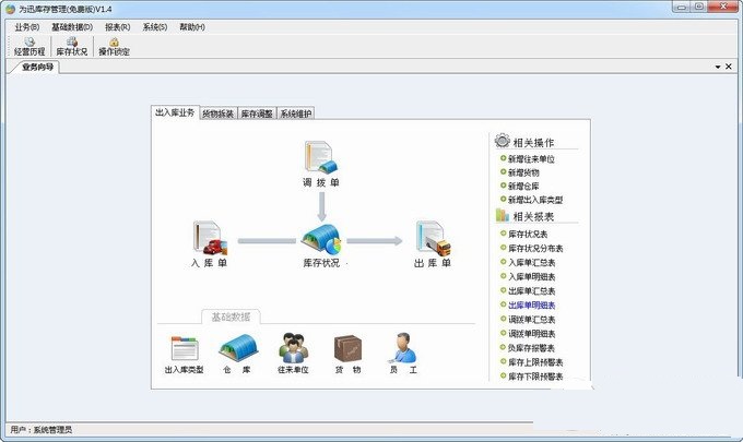 為迅庫(kù)存管理系統(tǒng) v1.4  官方免費(fèi)版 0