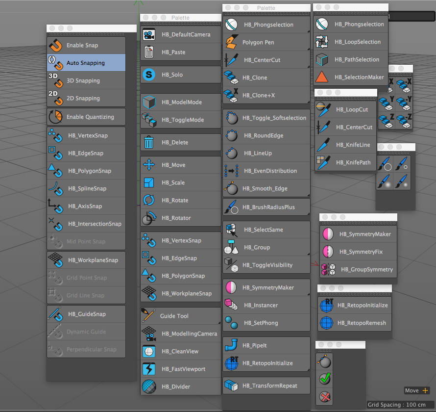 C4D快速建模腳本工具包(HB ModellingBundle) v2.0.1 官方最新版 0