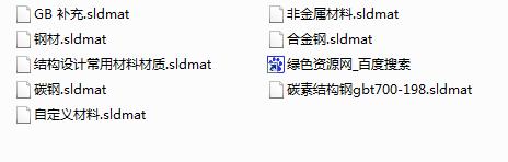 SolidWorks材質(zhì)庫大全  0