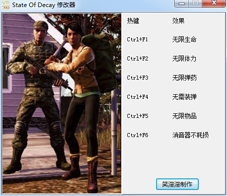 腐爛國度六項修改器 綠色中文版 0