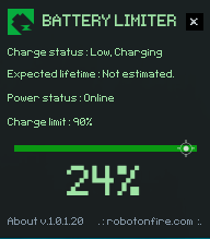 Battery Limiter筆記本充電保護工具 v1.0.1.26 免費版 0