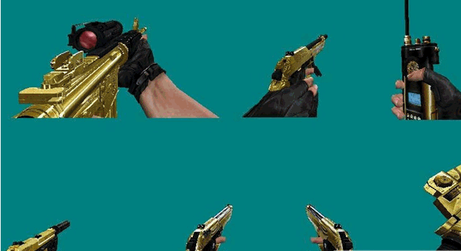CS黃金武器模型 v1.6 1.5 通用版 0
