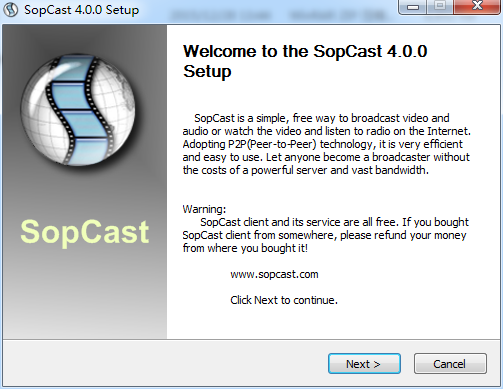 sopcast網(wǎng)絡電視 v2016.4.0.0 官方版 0