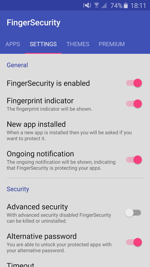 指紋安全鎖軟件(FingerSecurity) v3.5 安卓版 0