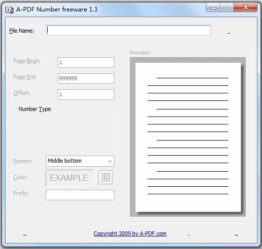 PDF頁碼添加工具(A-PDF Number) v1.3 綠色免費(fèi)版 0