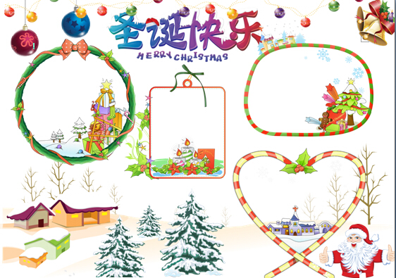 圣誕節(jié)電子小報素材