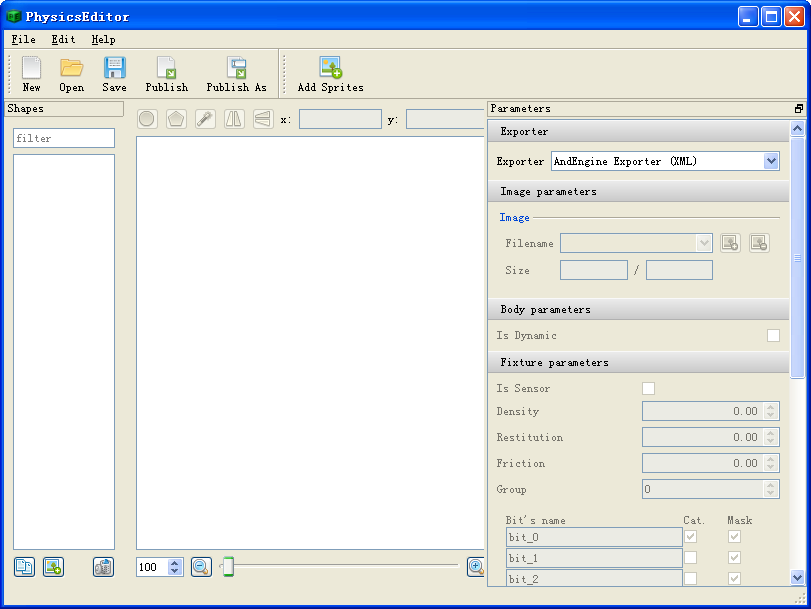 box2d形狀生成器(PhysicsEditor) v1.0.9 免費(fèi)版 0