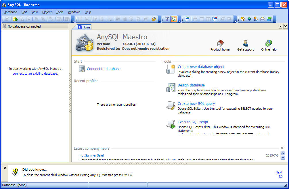 AnySQL Maestro(數(shù)據(jù)庫管理工具) v13.2.0.3 免費(fèi)版 0