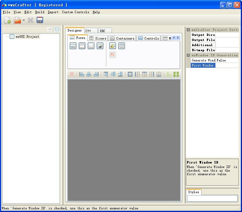 wxCrafter(rad開發(fā)工具) v1.3 無限制特別版_附序列號 0