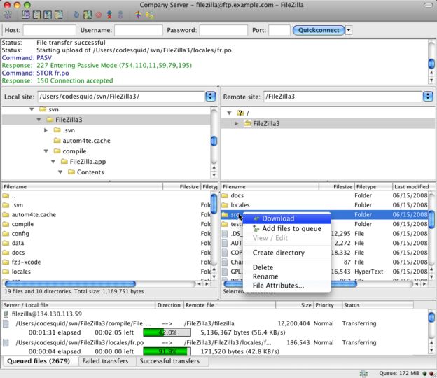 蘋(píng)果電腦FTP客戶端(FileZilla for Mac) v3.10.1.1 官方多國(guó)語(yǔ)言版 0
