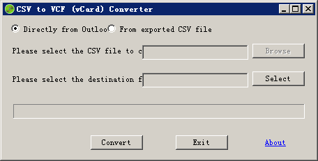 csv轉(zhuǎn)vcf(vCard轉(zhuǎn)換器) V1.0 綠色免費(fèi)版 0