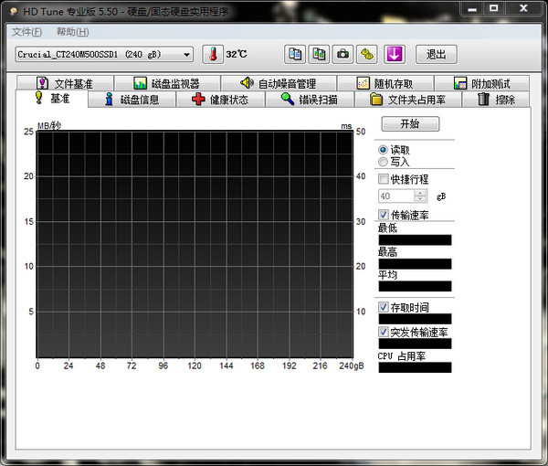 hdtunepro5.5 中文版_硬盤檢測(cè)工具 0
