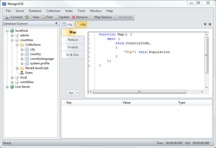 MongoVUE(MongoDB客戶端工具) v1.6.9 官方特別版 2