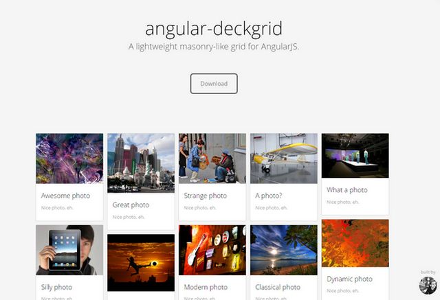 Angular Deckgrid(專用仿Masonry布局的類庫) v0.6.0 官方最新版 0