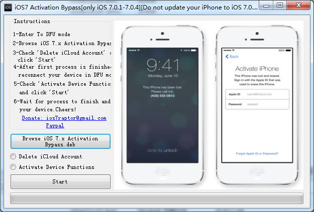 蘋果id鎖修改軟件(IOS7 Activation Bypass) v5.1 官方版 0