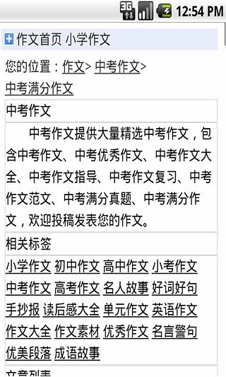 中考滿(mǎn)分作文 v1.0 安卓版 2