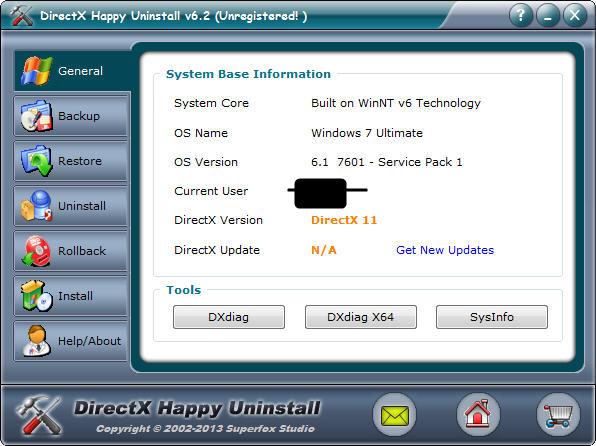 directx卸載工具