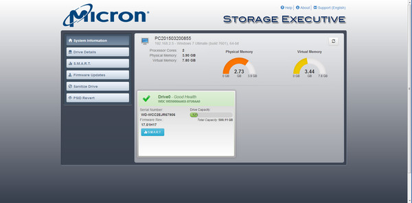 鎂光SSD管理工具(Storage Executive) v3.15.0.6 官方最新版 0