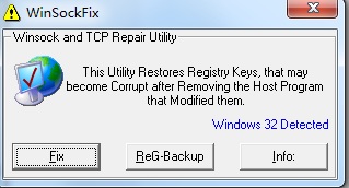 winsockFix XP Fix_VB-WinFix(TCP/IP修復工具) v1.2 綠色版 0