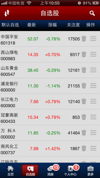 和訊財經(jīng)微博iphone版3