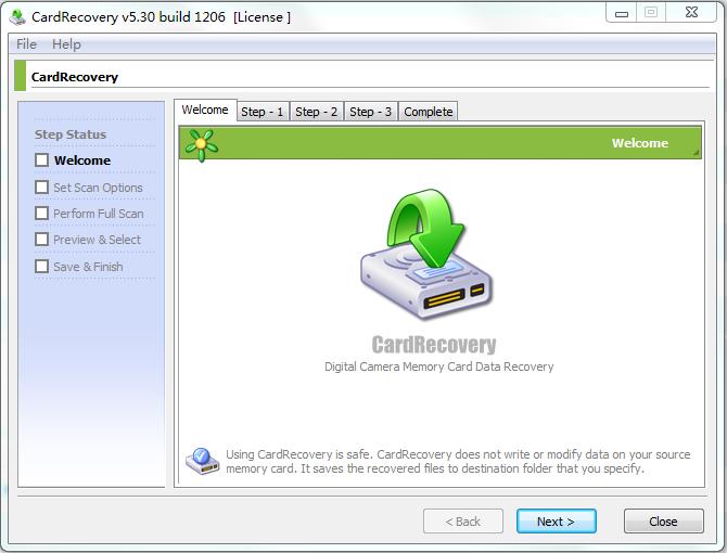 CardRecovery(記憶卡照片恢復(fù)) v5.30 綠色免費(fèi)版 0