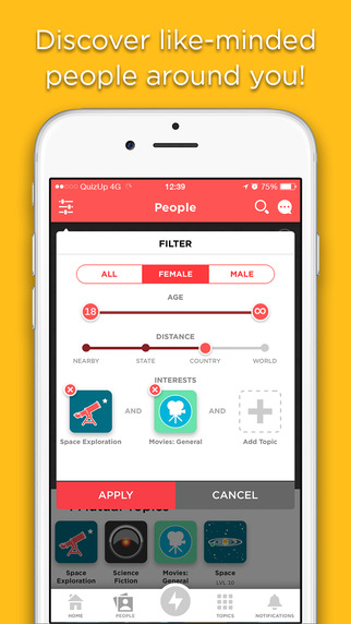 QuizUp iphone版((知識(shí)競(jìng)猜)) v2.0.1 蘋(píng)果手機(jī)版 2