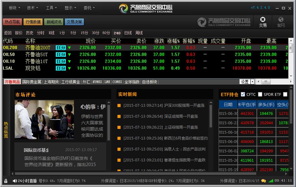 齊魯商品行情客戶端 v7.4.2.4.0 官方版 0