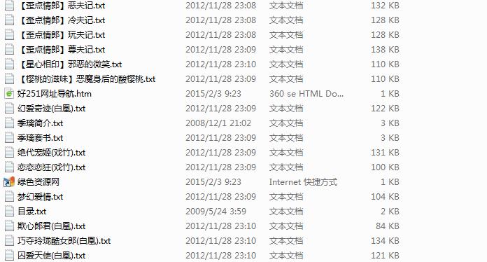 季璃作品集 91本無刪節(jié)txt版 0