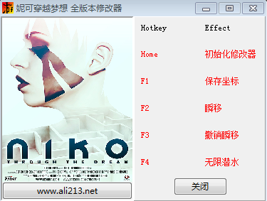 妮可穿越夢(mèng)想全版本四項(xiàng)修改器 +4 綠色版 0
