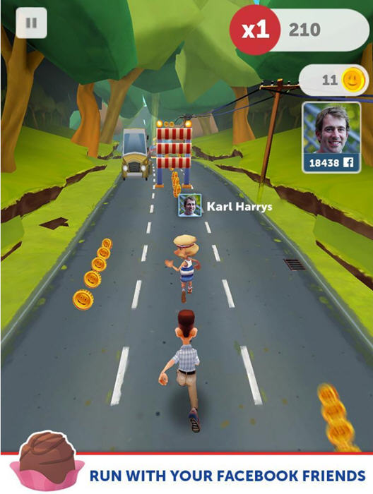 阿甘快跑內(nèi)購修改版 v1.2.1 安卓無限金幣巧克力版 2