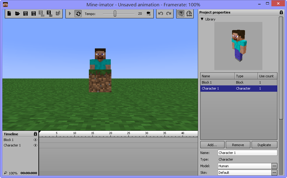 mc動畫制作器中文版(Mine-imator)0