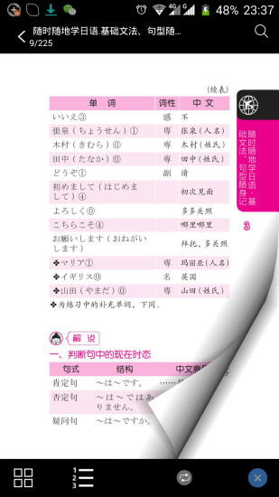 日語基礎文法與句型介紹app v2.85.140 安卓版_日語基礎句型 1