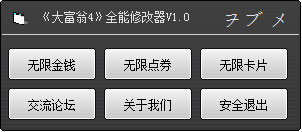 大富翁4全能修改器 v1.0 綠色版 0