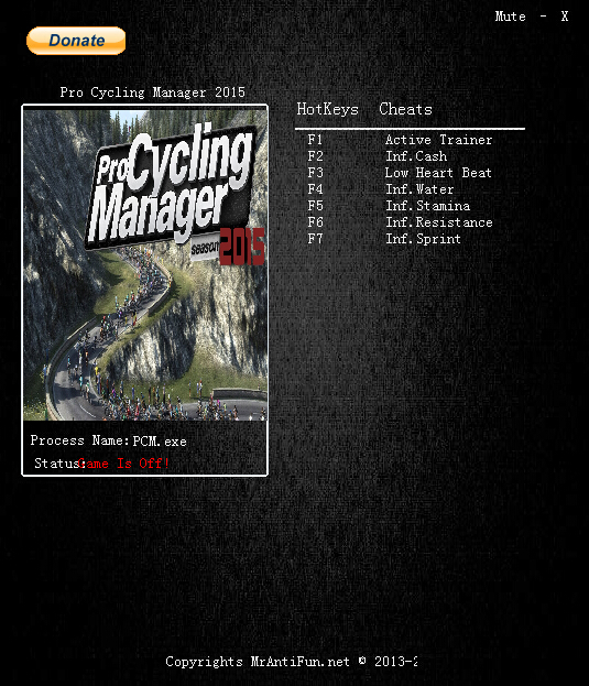 職業(yè)自行車隊經(jīng)理2015六項修改器 v1.2.0 MrAntiFun版 0