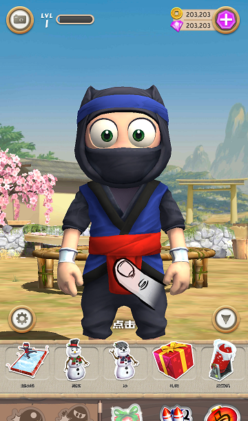 呆萌忍者無限金幣版 v1.63 安卓漢化直裝修改版 2