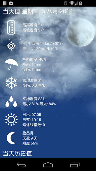 天氣XL v1.3.1 安卓版 2